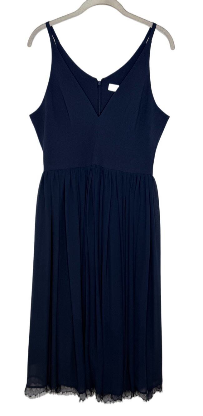 Dress the Population Navy Blue Midi Dress